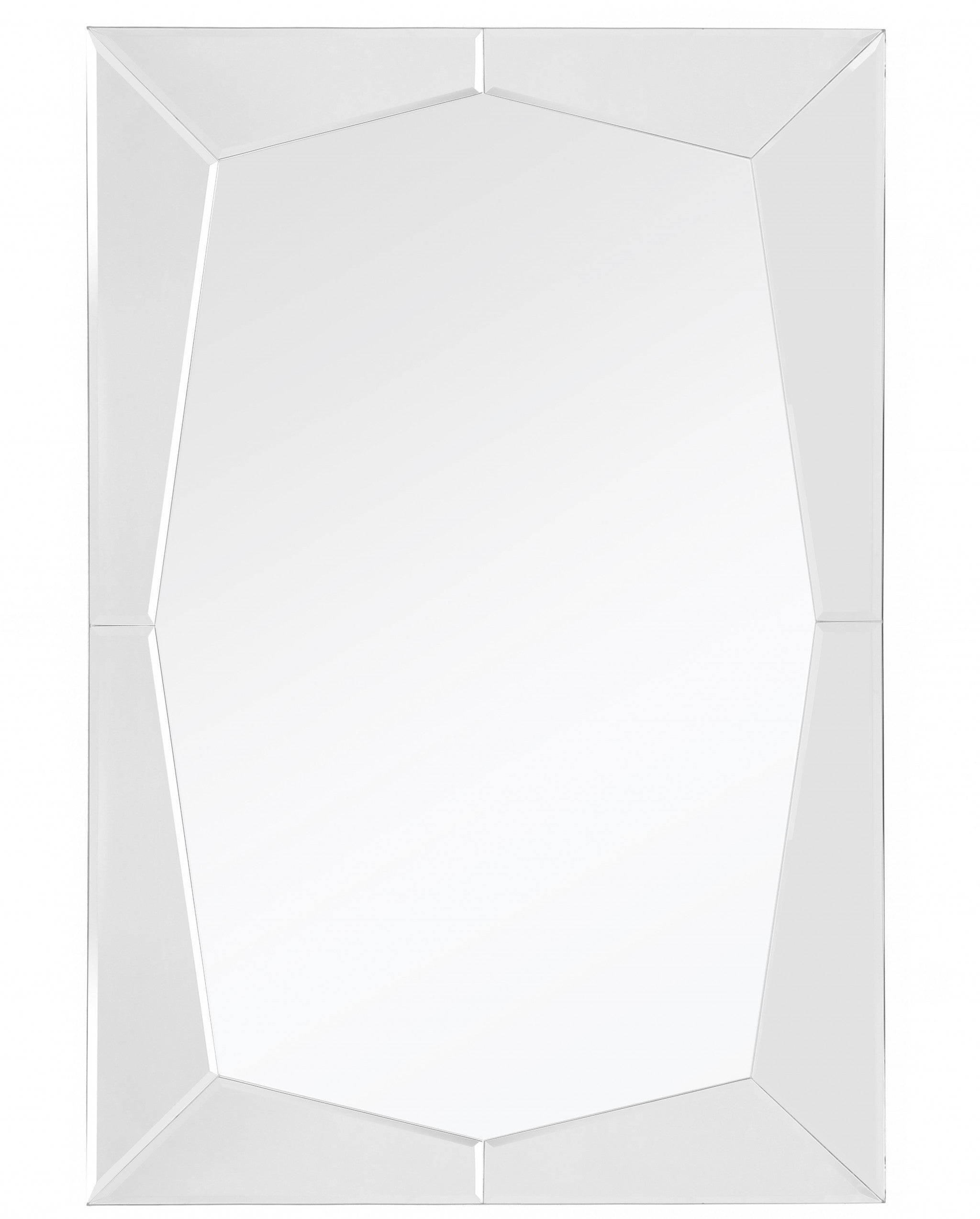 Clear Rectangle Accent Glass Mirror