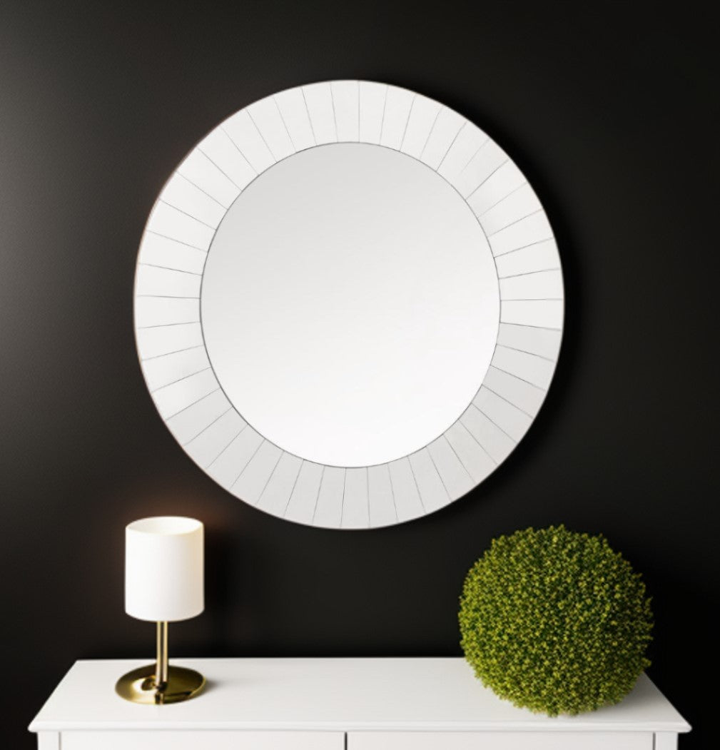 Clear Round Accent Glass Mirror