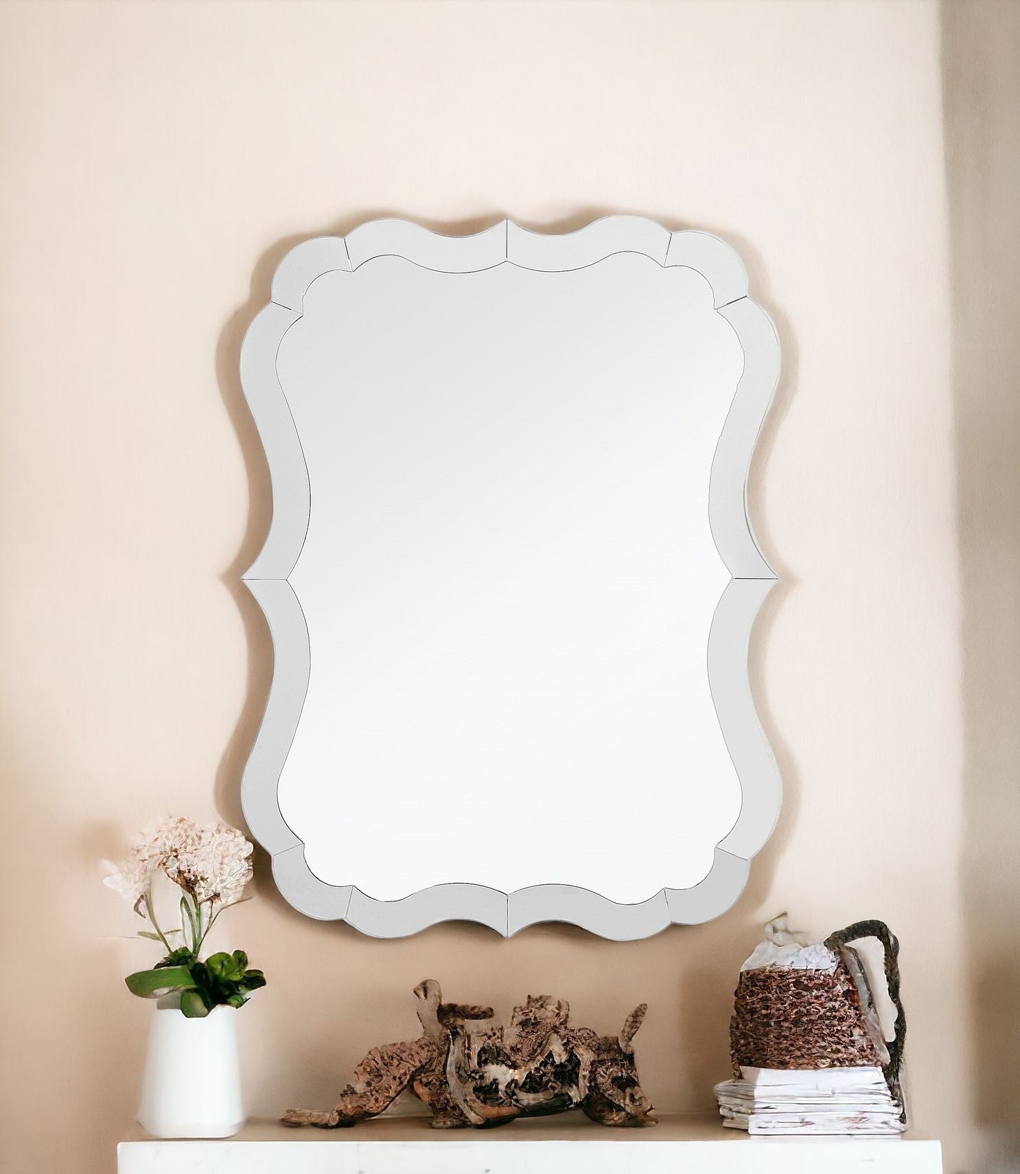 Clear Novelty Accent Glass Mirror