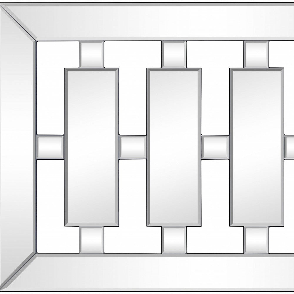 Clear Rectangle Accent Glass Mirror