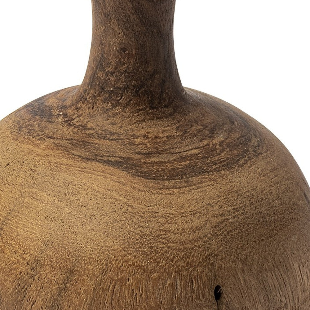 7" Rustic Natural Vase Shaped Sculpture