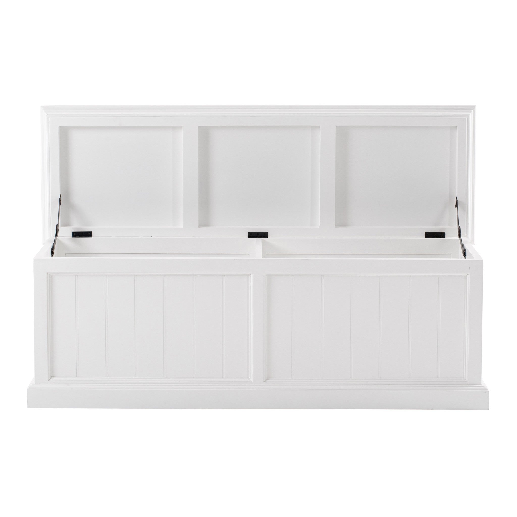 55" White Solid Wood Chest