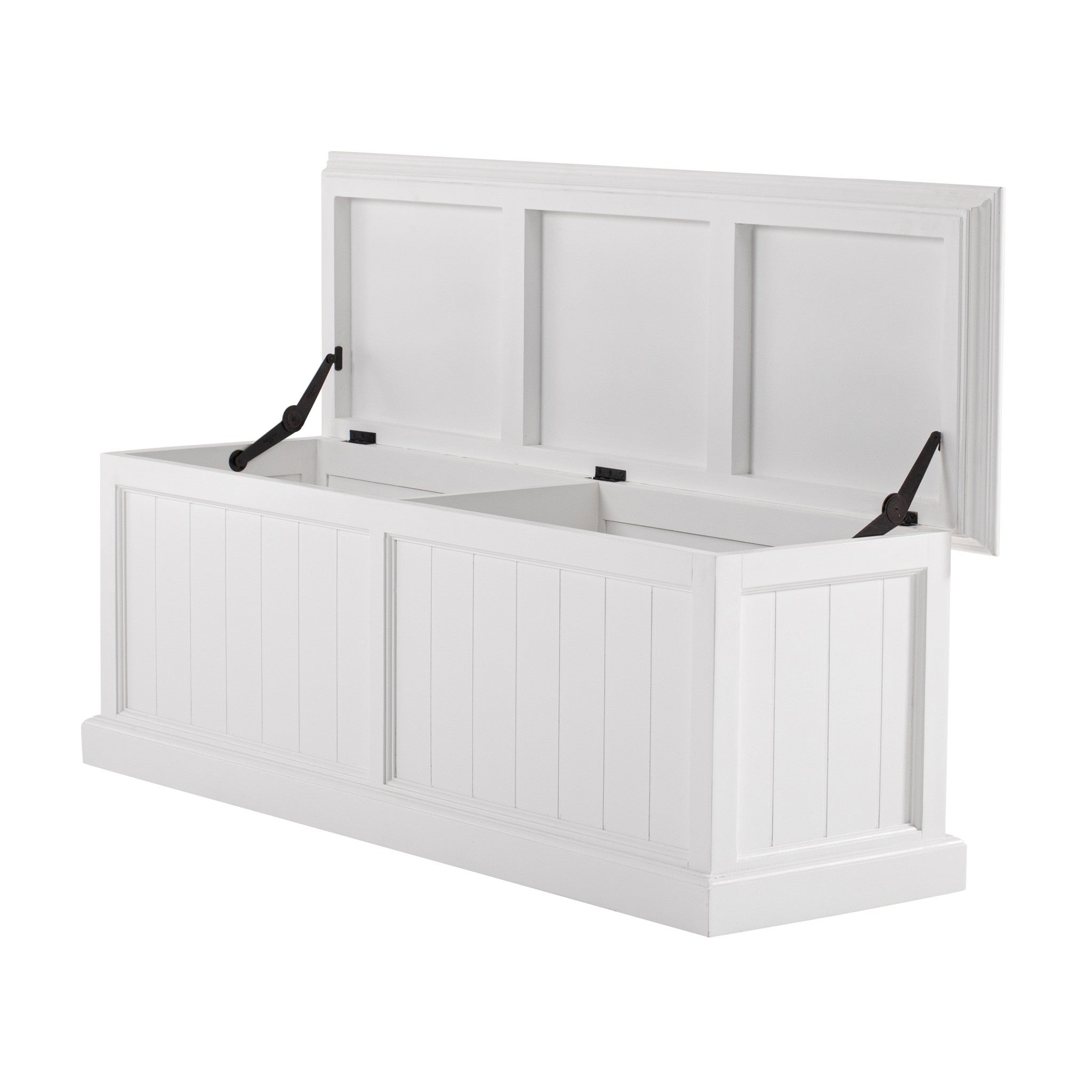 55" White Solid Wood Chest