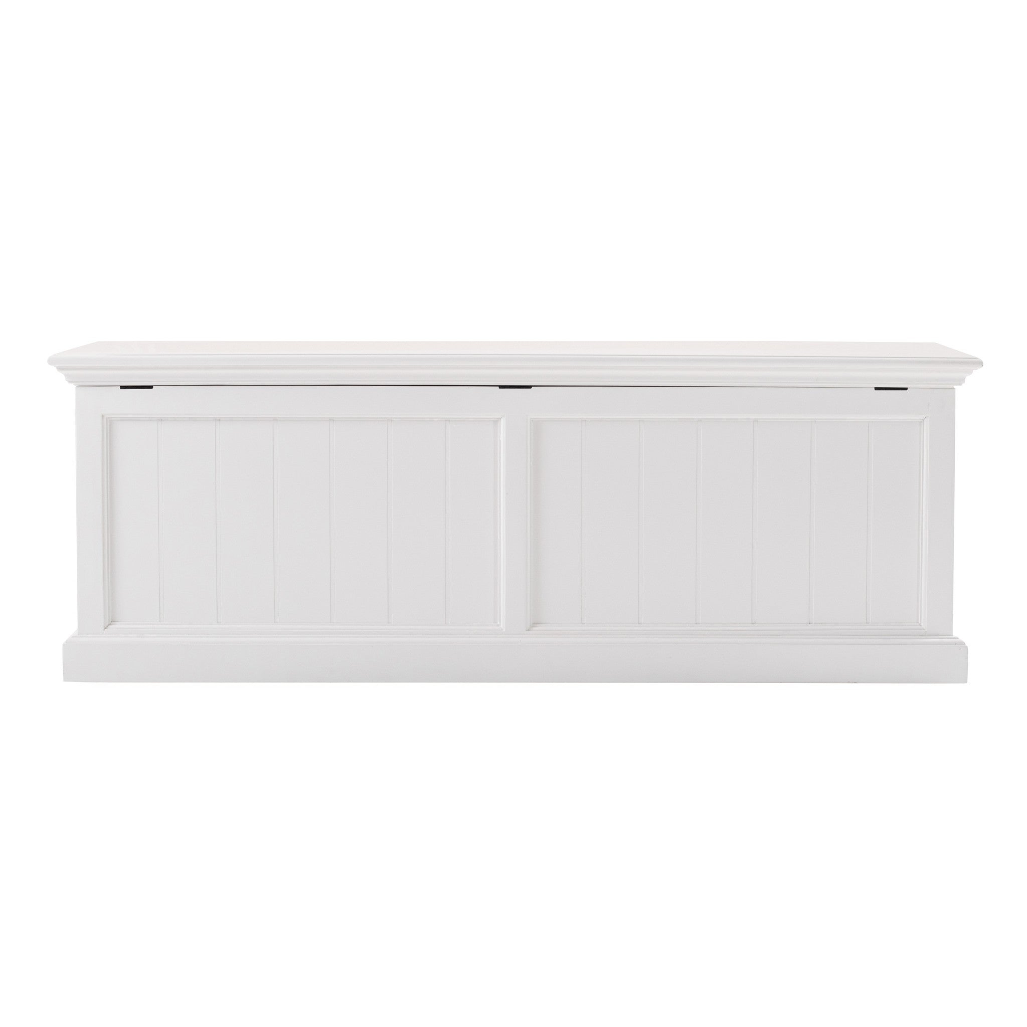 55" White Solid Wood Chest