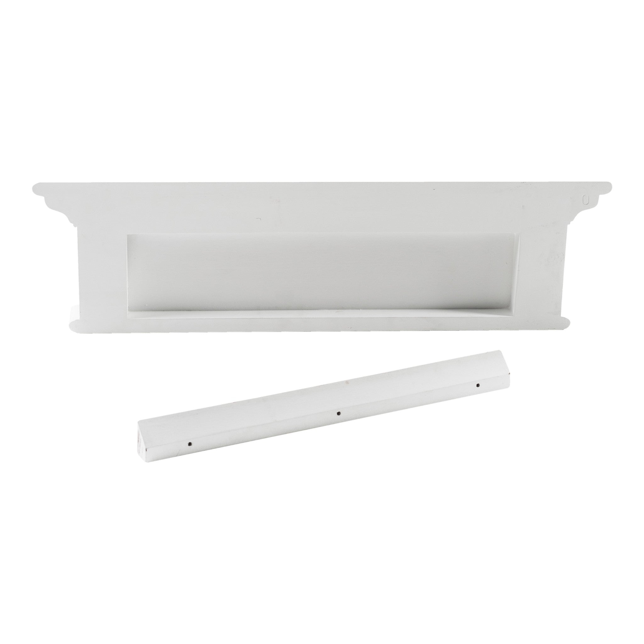 Classic White Four Hook Hanging Coat Rack