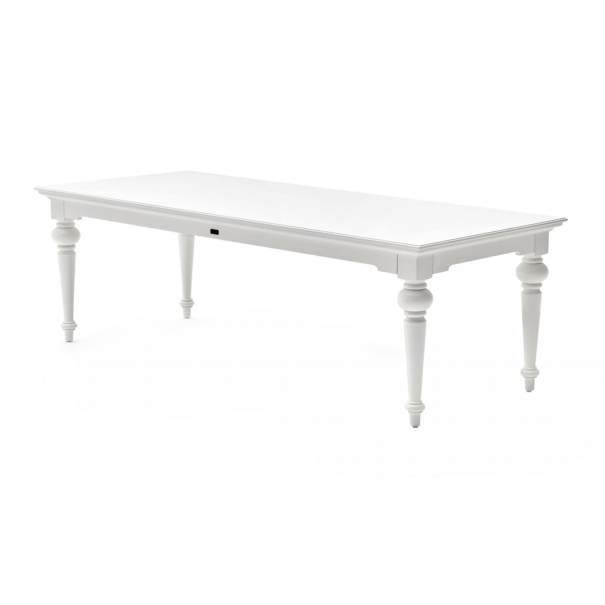 White Modern Farmhouse 94" Dining Table