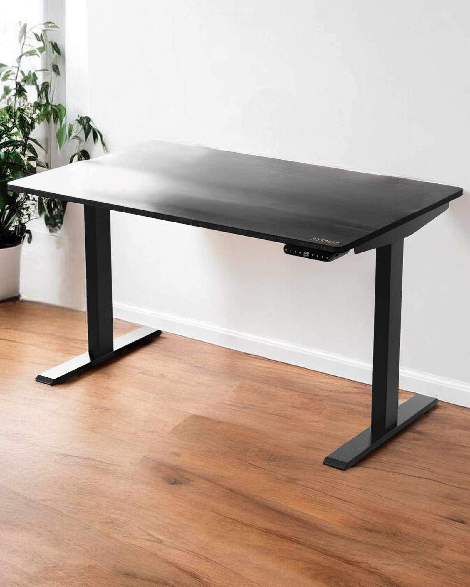 30" Adjustable Black Stainless Steel Standing Desk