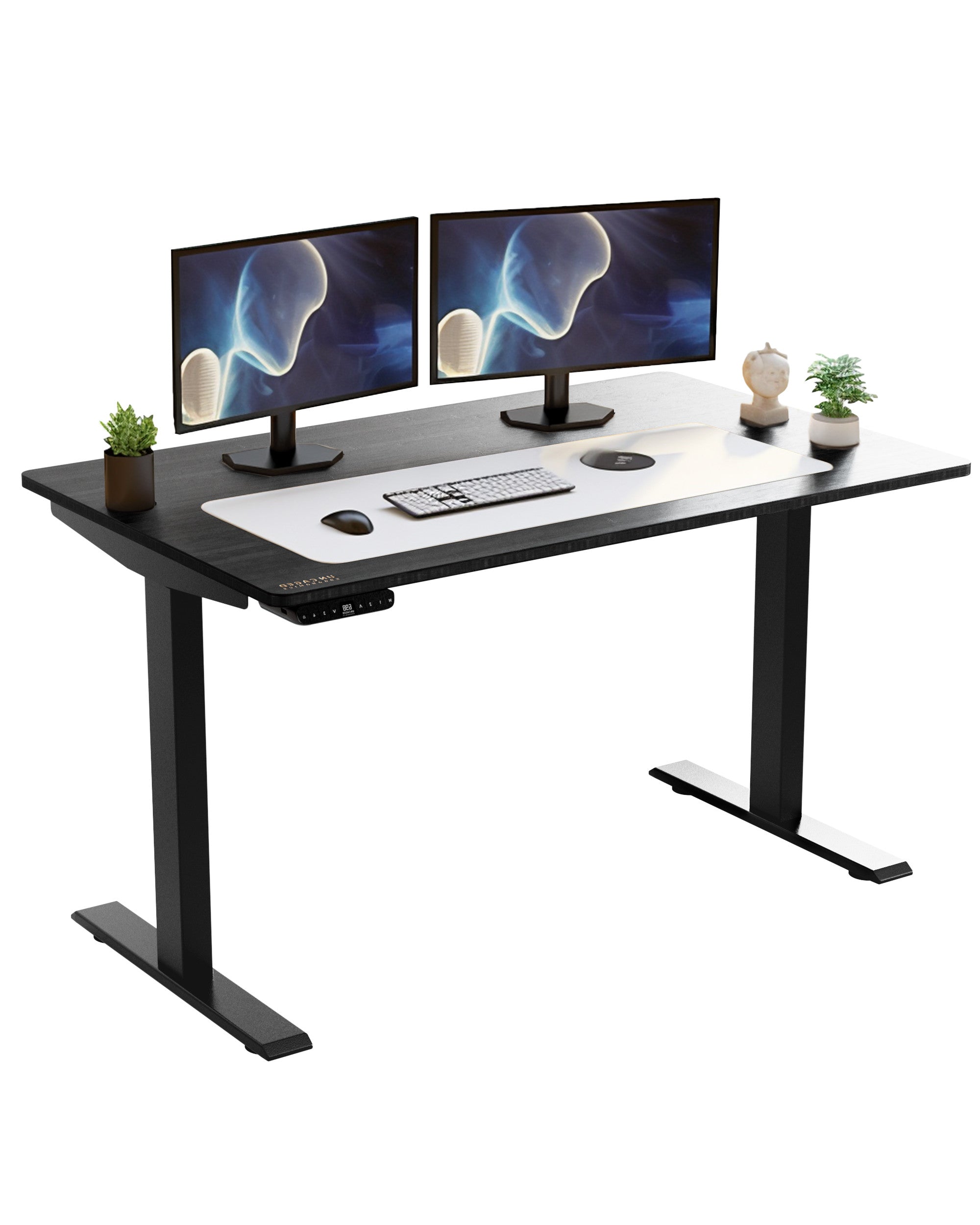 30" Adjustable Black Stainless Steel Standing Desk