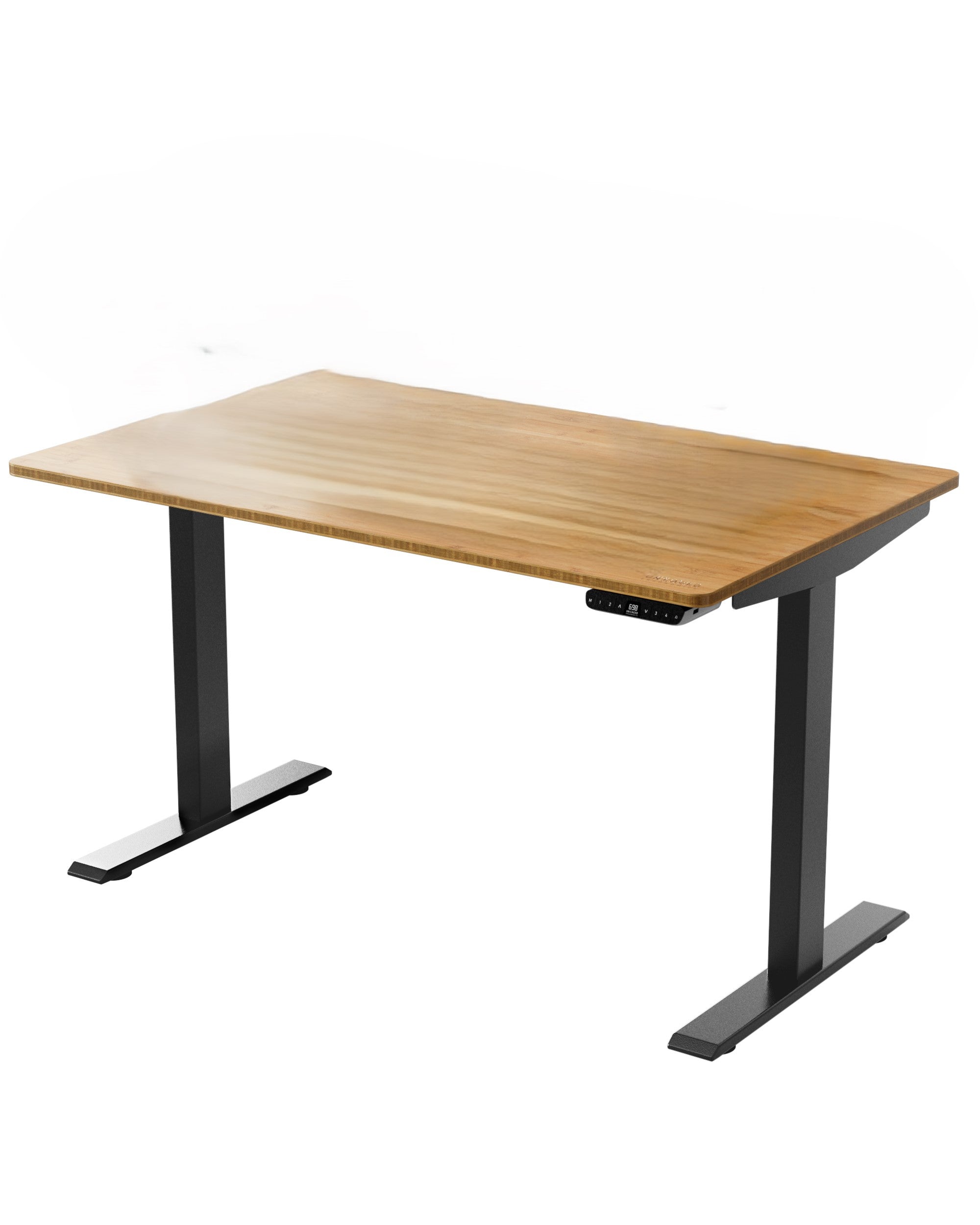 30" Adjustable Brown and Black Standing Desk