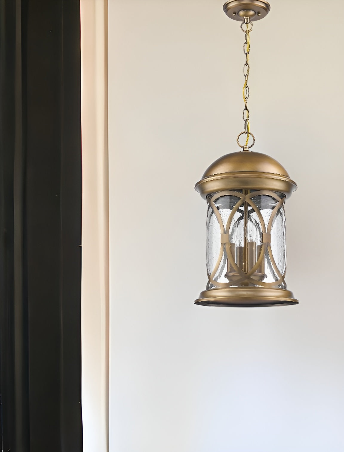 Lincoln 4-Light Antique Brass Hanging Light