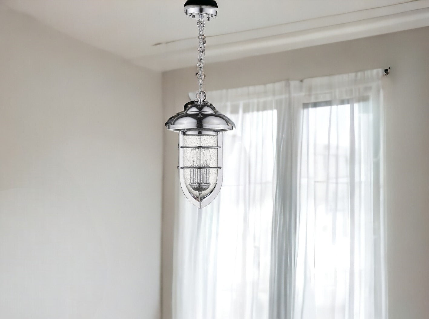 Dylan 3-Light Chrome Hanging Lantern