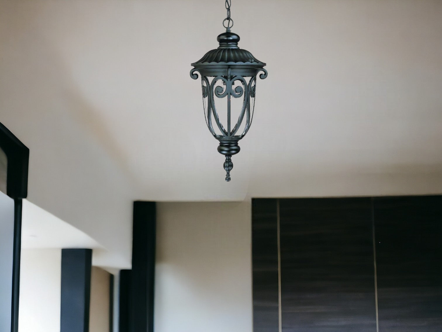 Naples 1-Light Matte Black Hanging Light