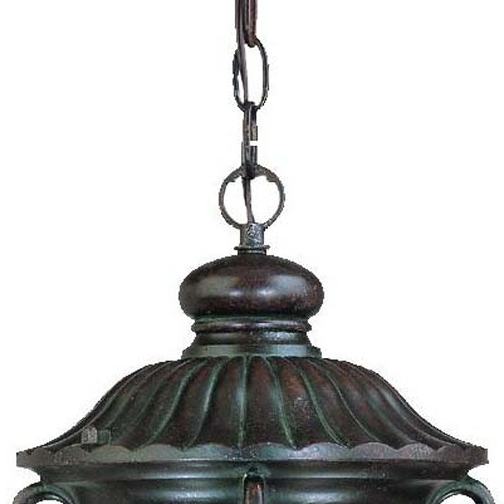 Naples 1-Light Marbelized Mahogany Hanging Light