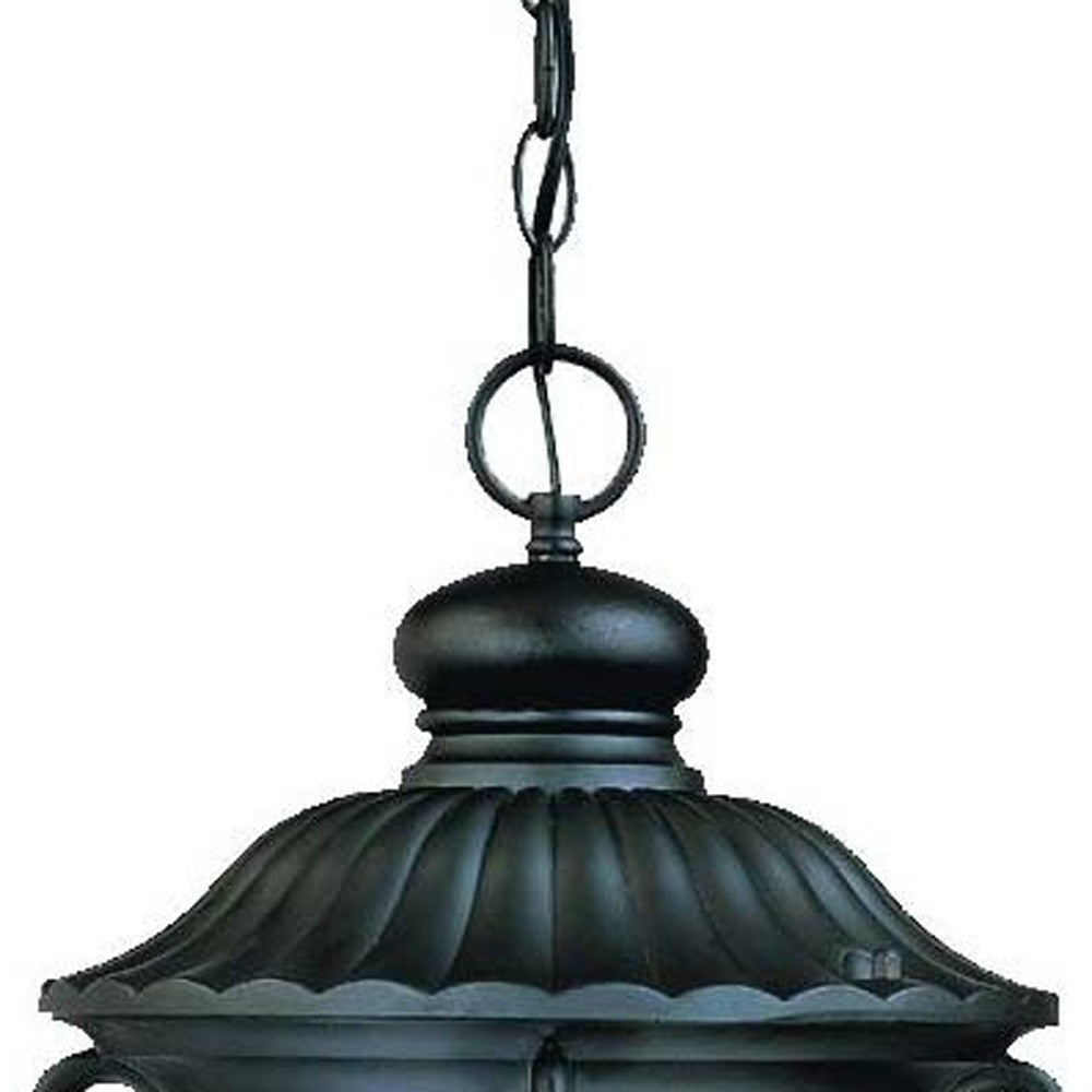 Naples 3-Light Matte Black Hanging Light