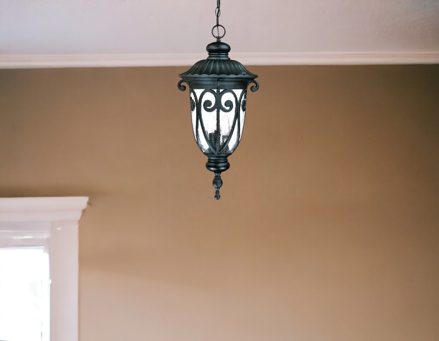 Naples 3-Light Matte Black Hanging Light