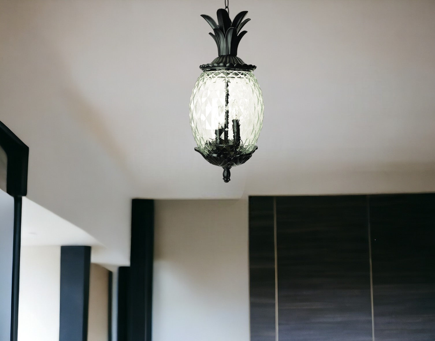 Lanai 3-Light Black Coral Hanging Light