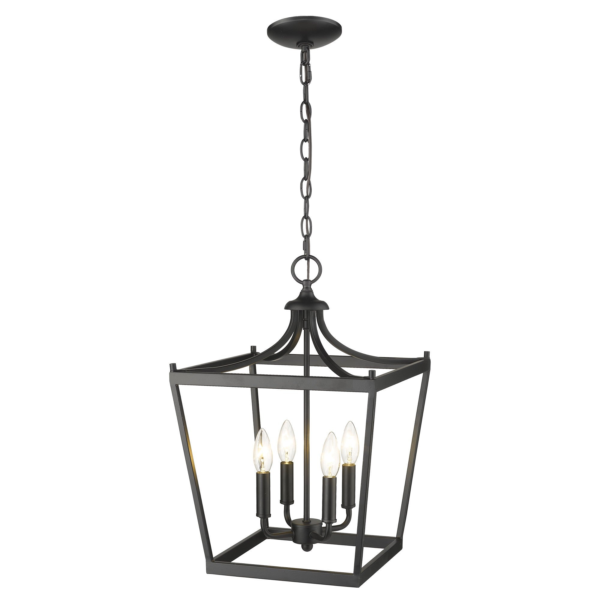 Kennedy 4-Light Matte Black Pendant