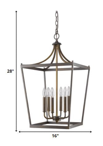 Kennedy 6-Light Oil-Rubbed Bronze Foyer Pendant