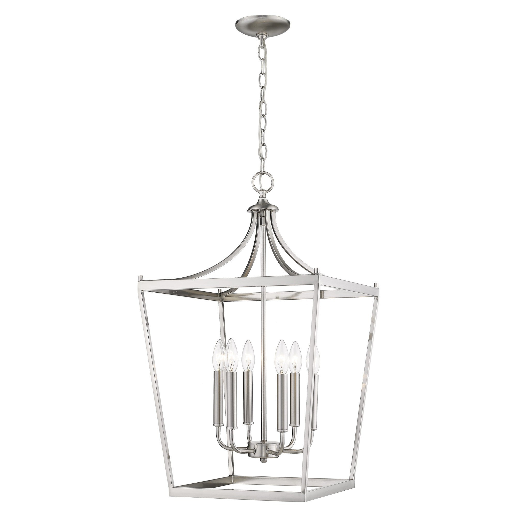 Kennedy 6-Light Satin Nickel Pendant