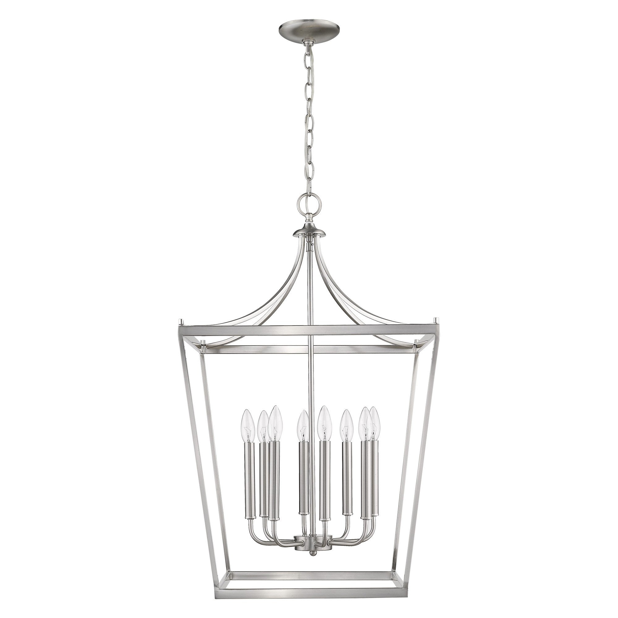 Kennedy 8-Light Satin Nickel Pendant