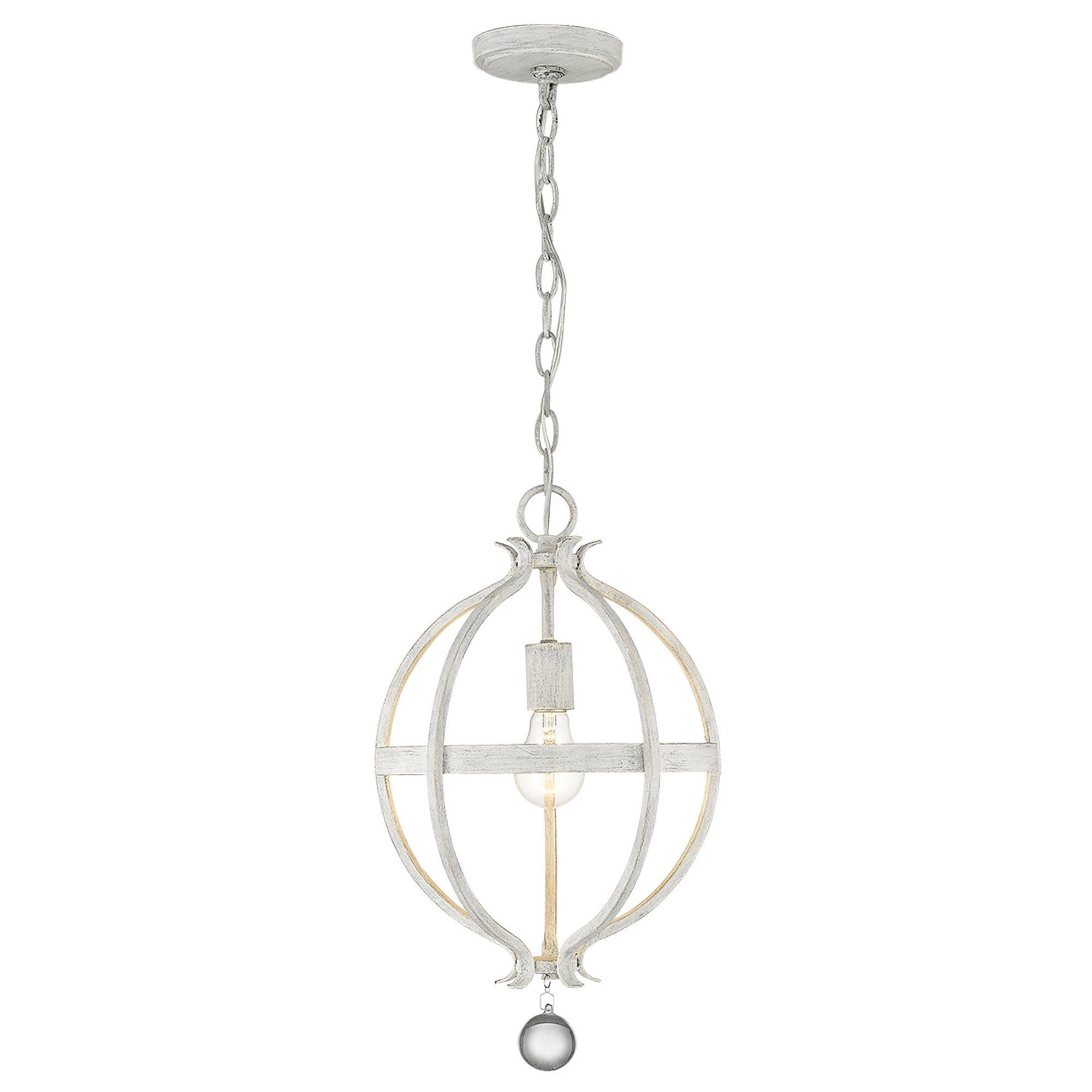 Callie 1-Light Country White Pendant