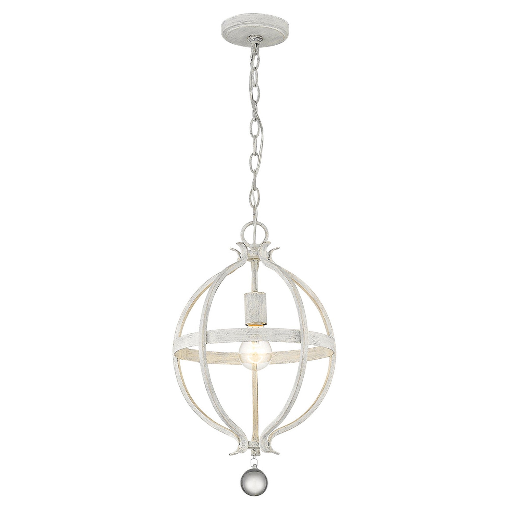 Callie 1-Light Country White Pendant