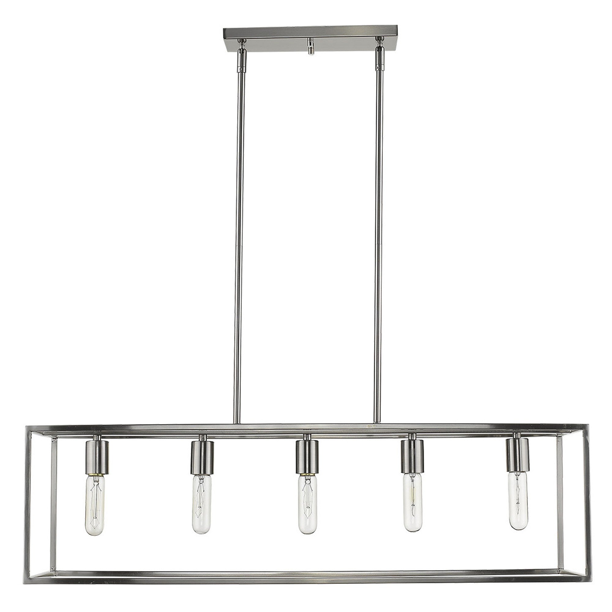 Cobar 5-Light Satin Nickel Island Pendant