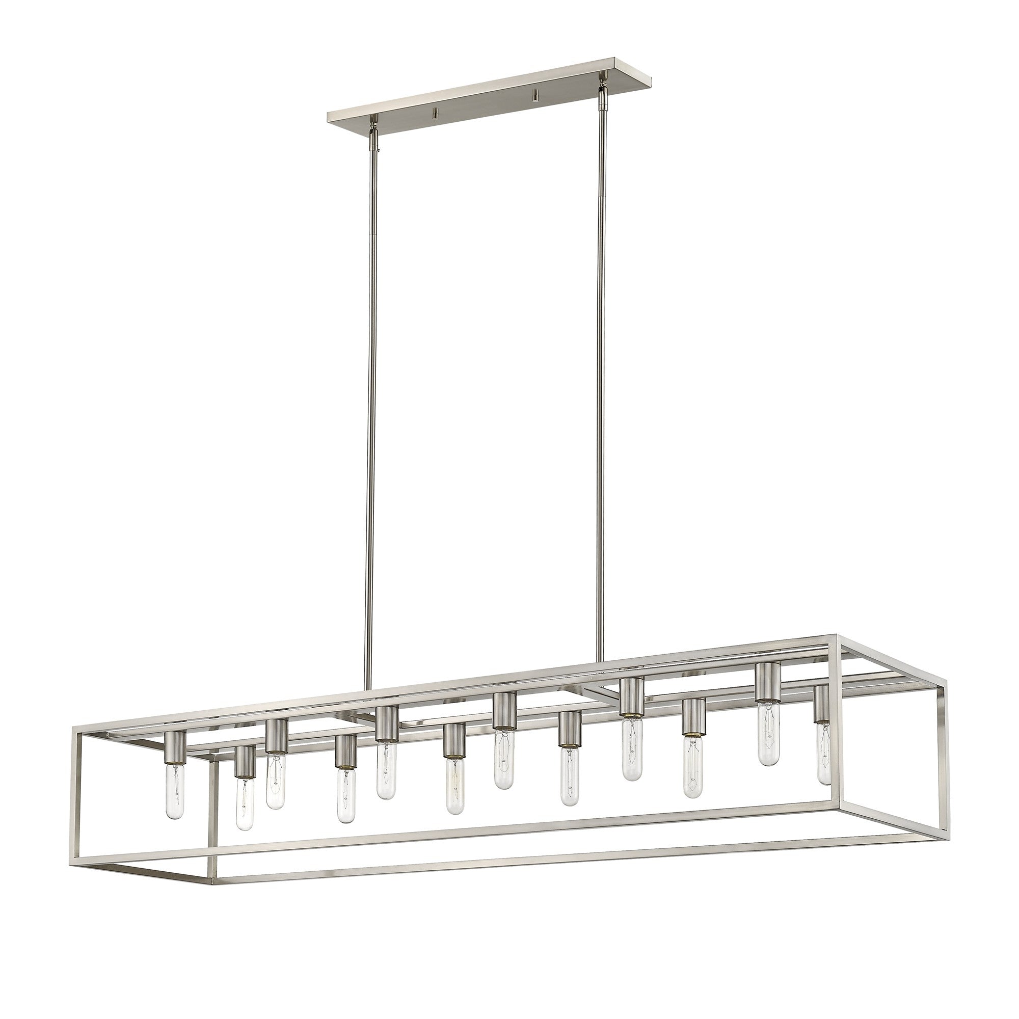 Cobar 12-Light Satin Nickel Island Pendant