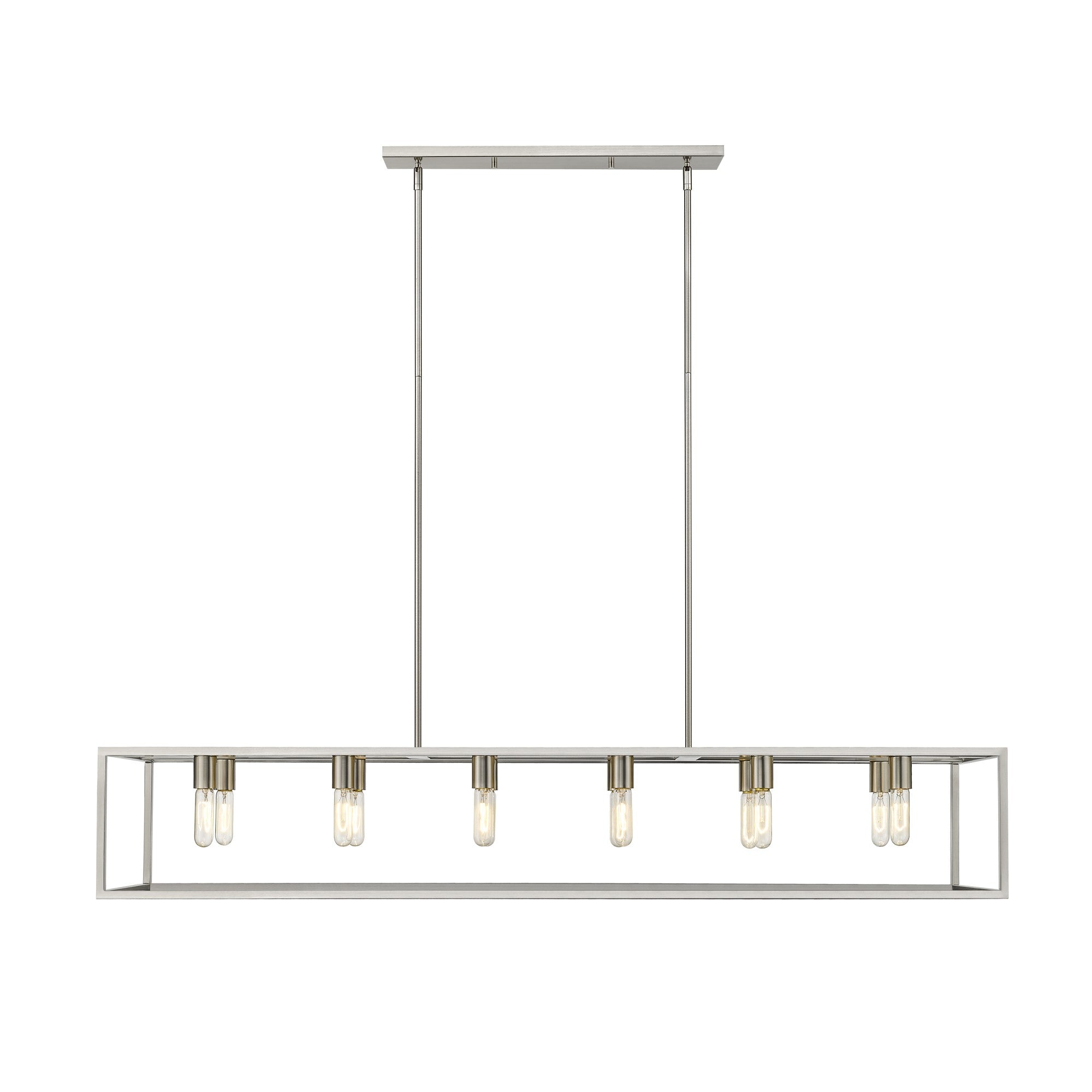 Cobar 12-Light Satin Nickel Island Pendant