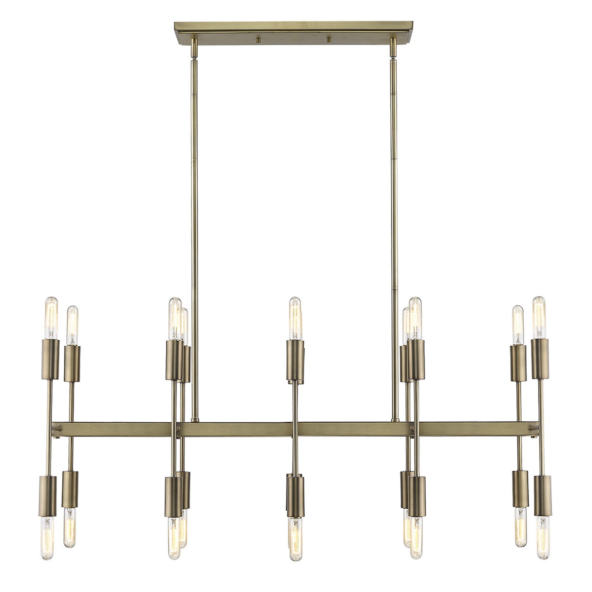 Perret 20-Light Aged Brass Island Pendant