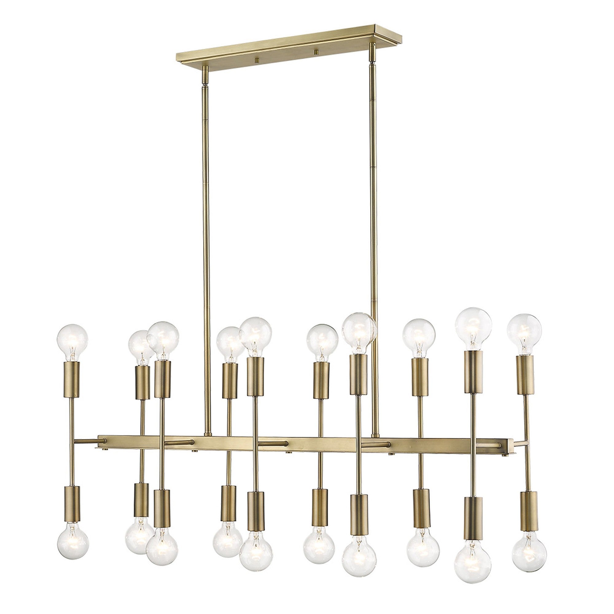 Perret 20-Light Aged Brass Island Pendant