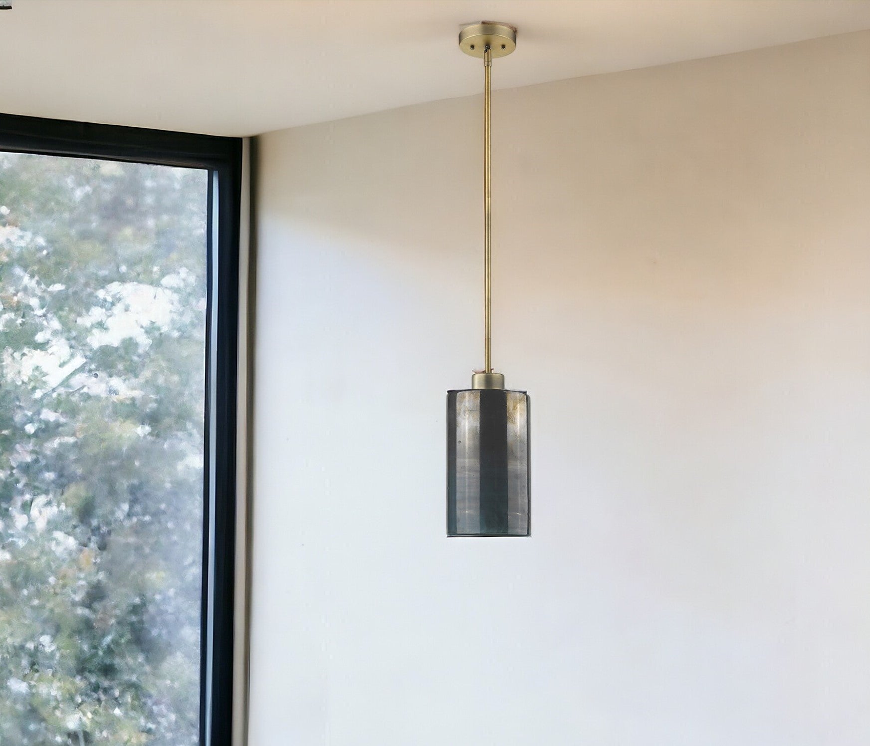 Monet 1-Light Brass Pendant