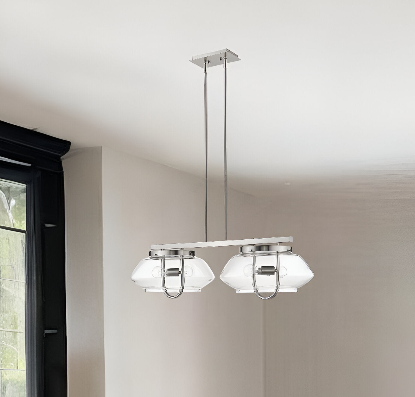 Garner 4-Light Satin Nickel Island Pendant