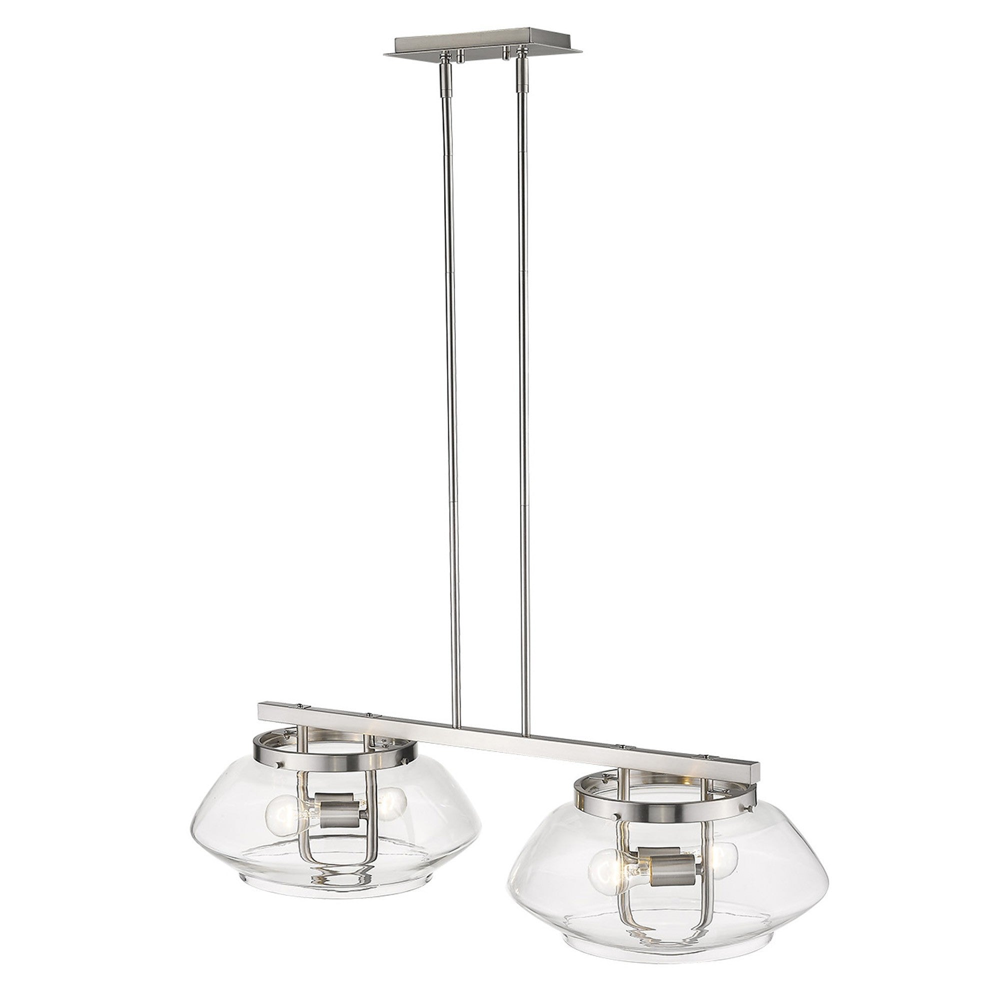 Garner 4-Light Satin Nickel Island Pendant