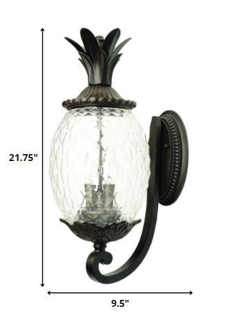 Lanai 3-Light Black Coral Wall Light