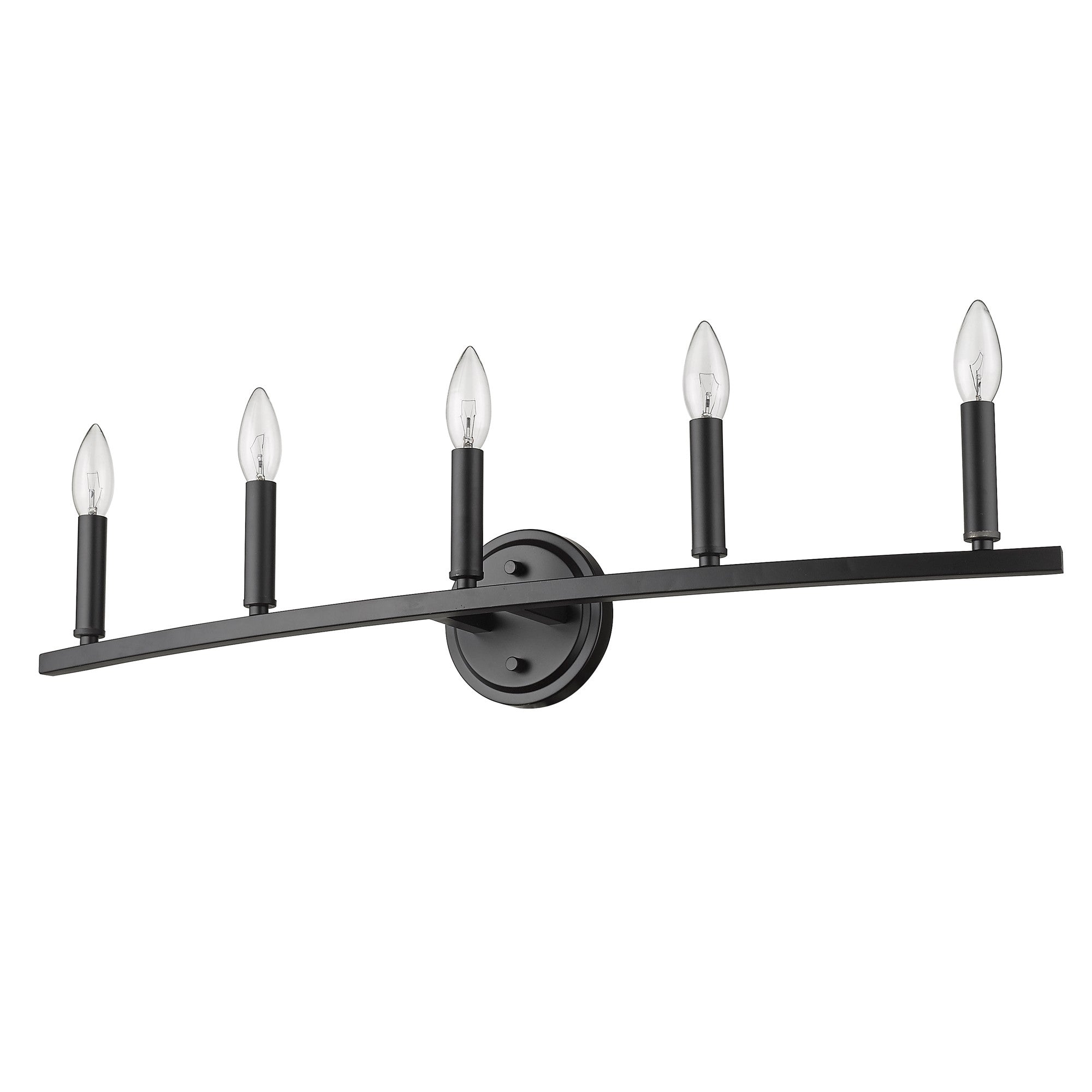 Sawyer 5-Light Matte Black Vanity