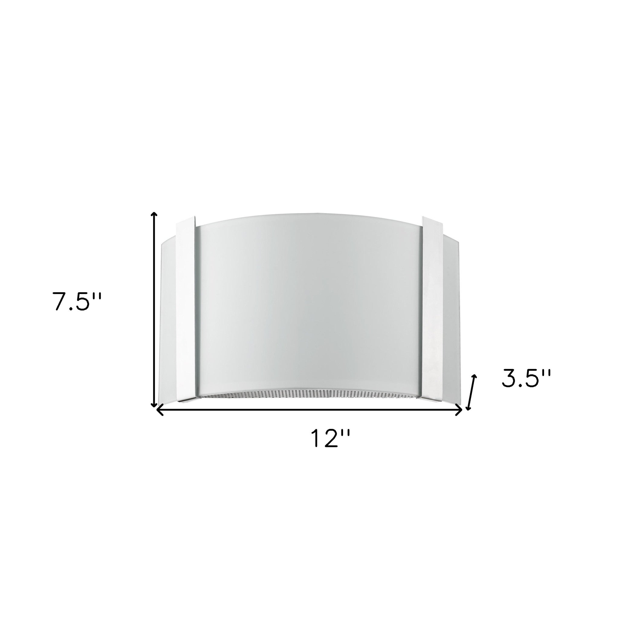 Polished Chrome Wall Sconce with Frosted Glass Shade