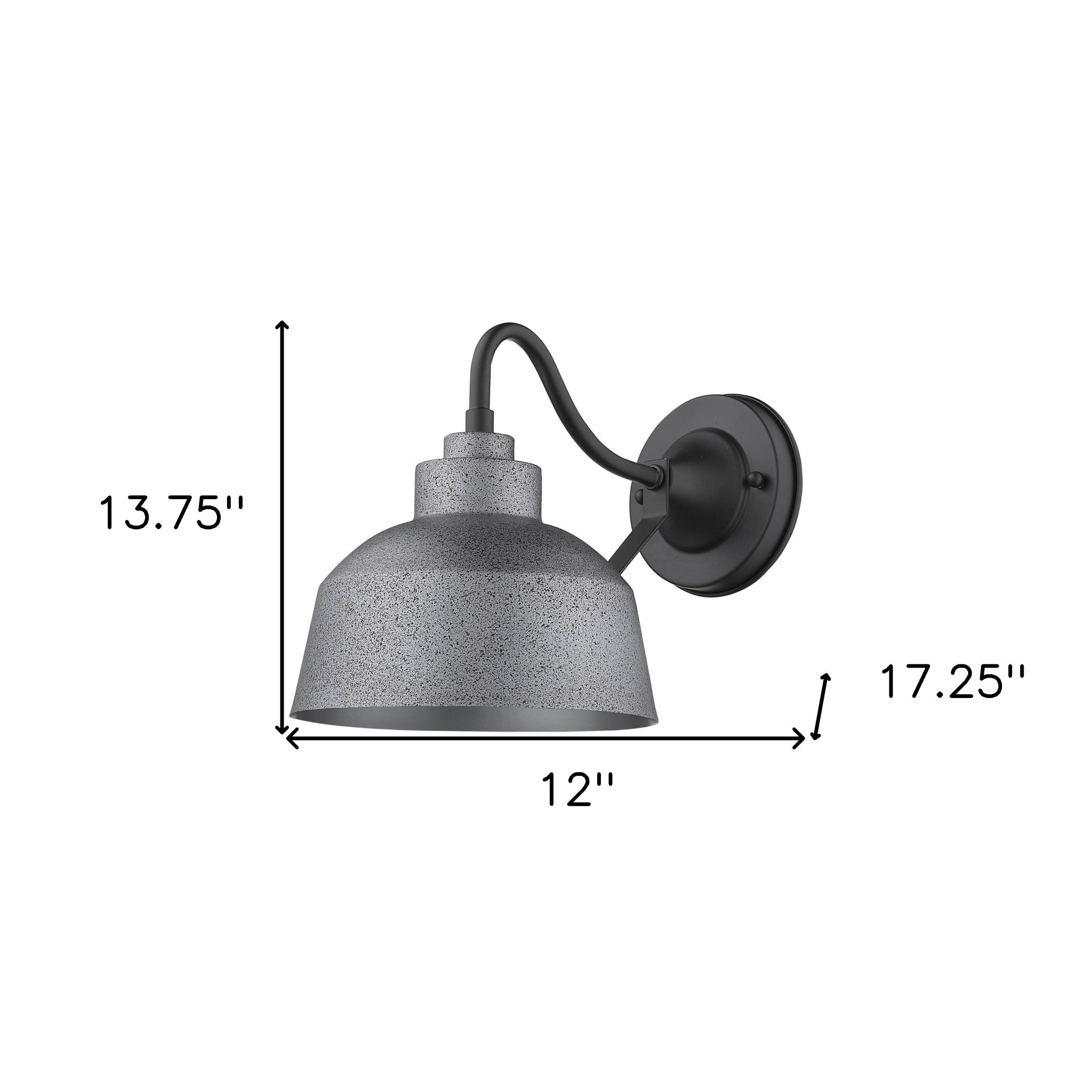 Barnes 1-Light Gray Wall Light