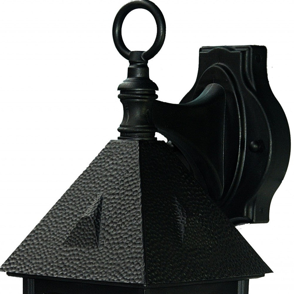 Matte Black House Shaped Wall Light