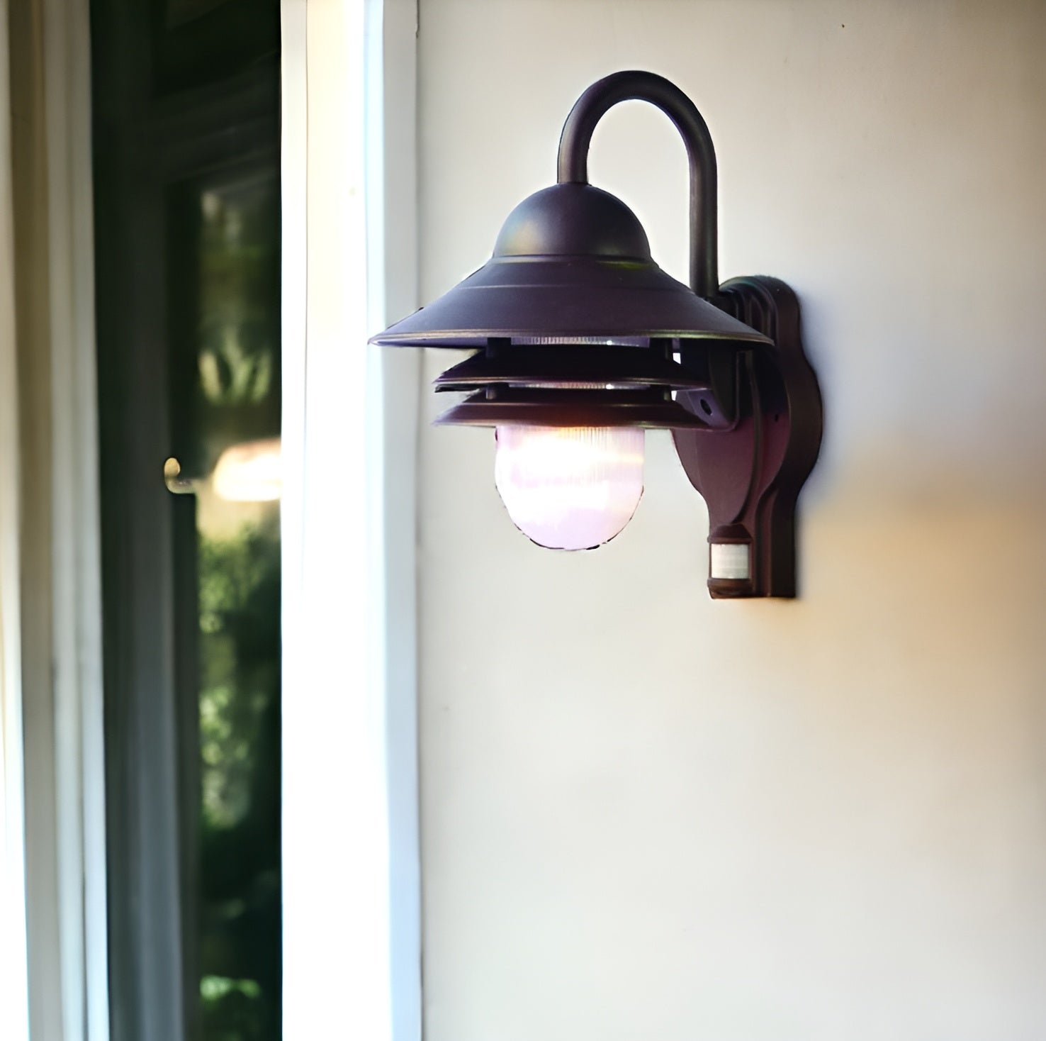 Antique Bronze Motion Sensor Outdoor Wall Light