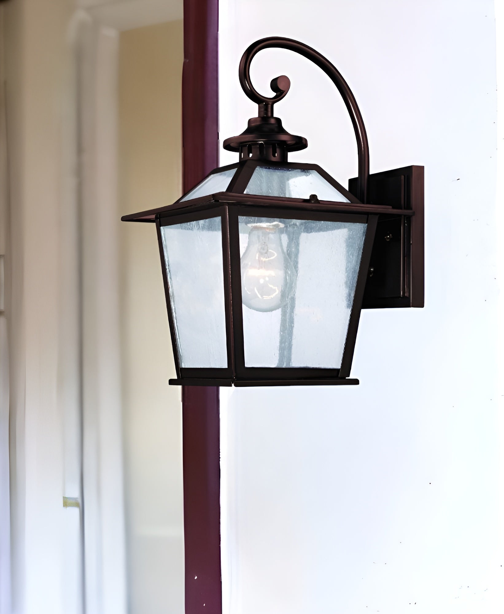 Antique Bronze Terrarium Shape Wall Light