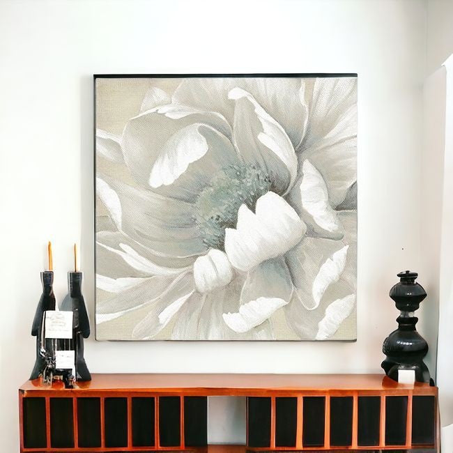 Soft Winter Flower In Bloom Unframed Print Wall Art