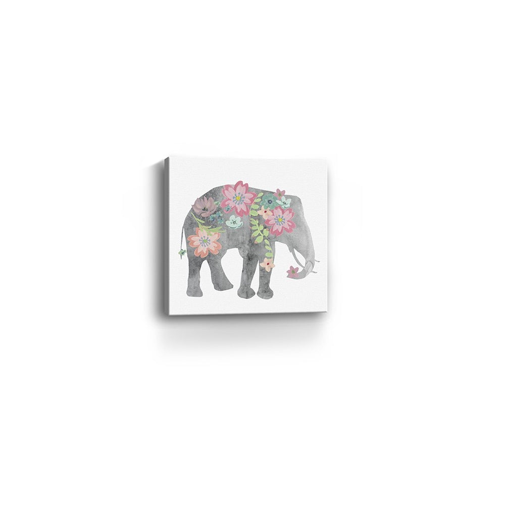 Floral Elephant Unframed Print Wall Art