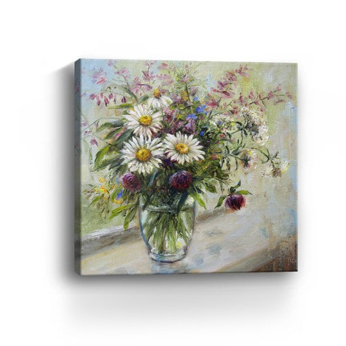 Pretty Vase Of Flowers Unframed Print Wall Art