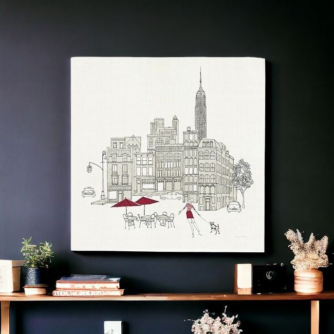 Nyc Cafline Work Unframed Print Wall Art