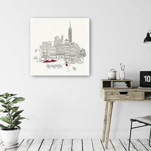 Nyc Cafline Work Unframed Print Wall Art