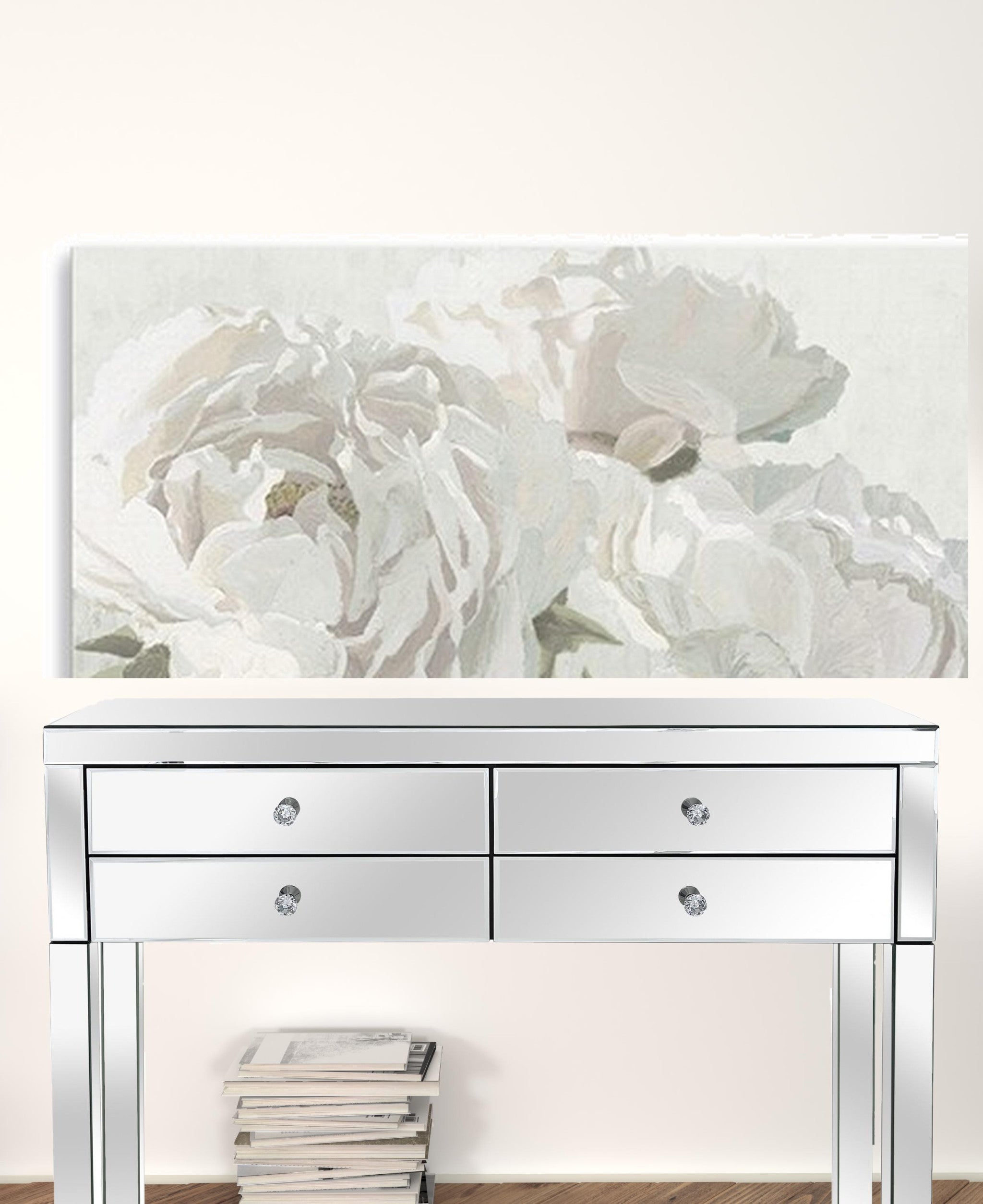 Neutral Flowers In Bloom Unframed Print Wall Art