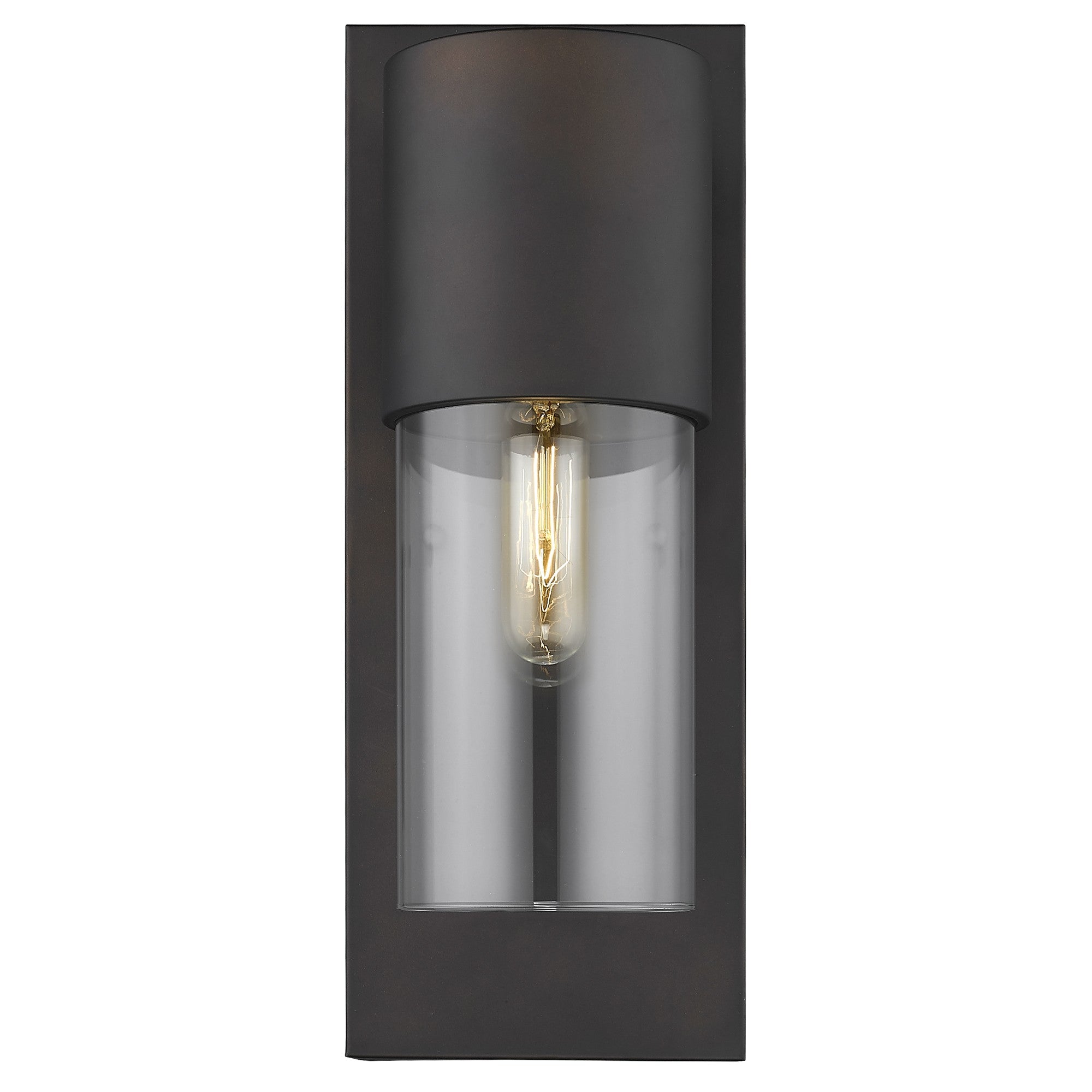 Contemporary Antique Bronze and Glass Wall Light