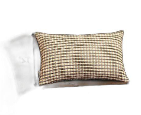 Tan Houndstooth Lumbar Throw Pillow