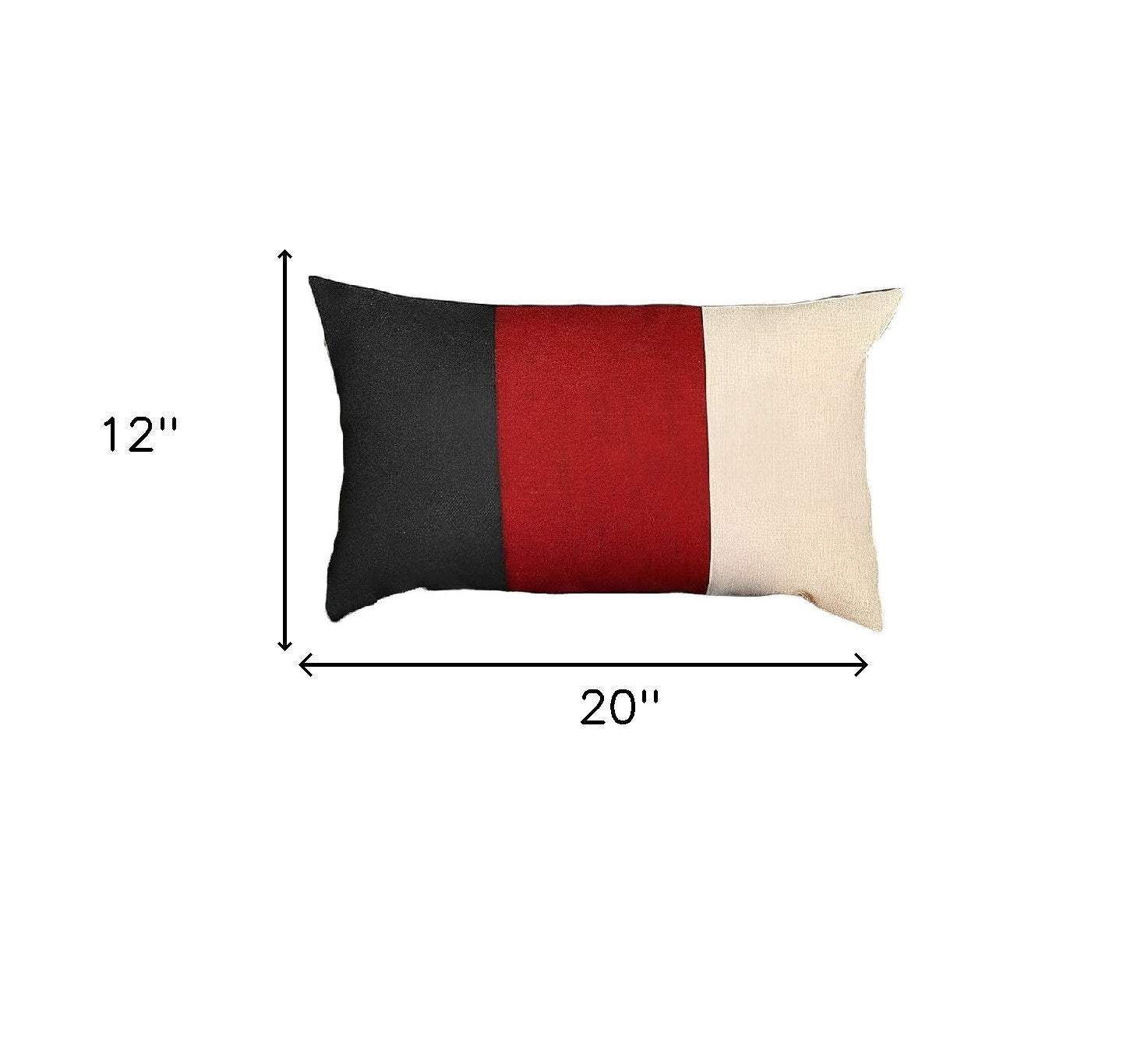 12" X 20" Multicolor Throw Pillow